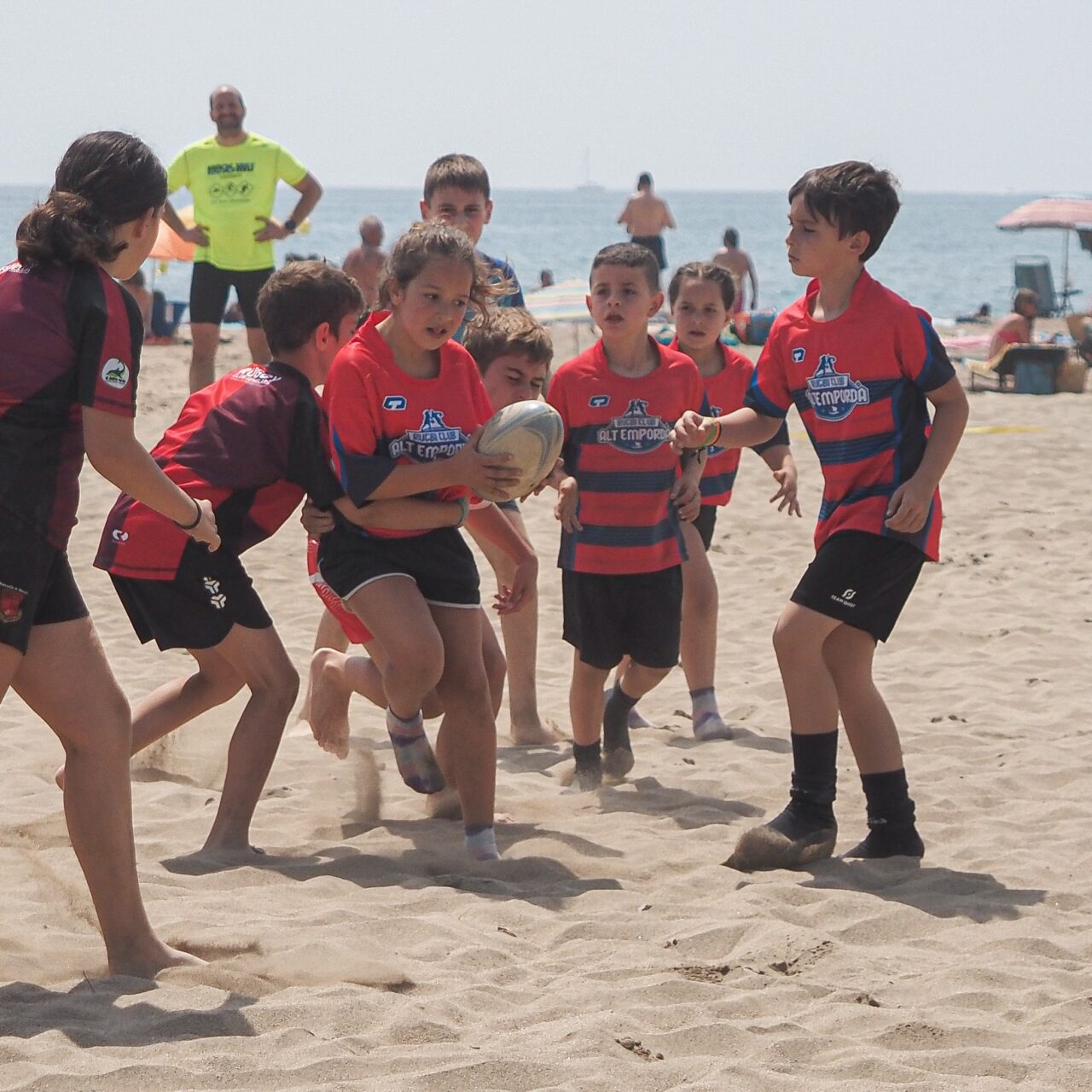 Trobada de rugbi platja infantil a l’Estartit
